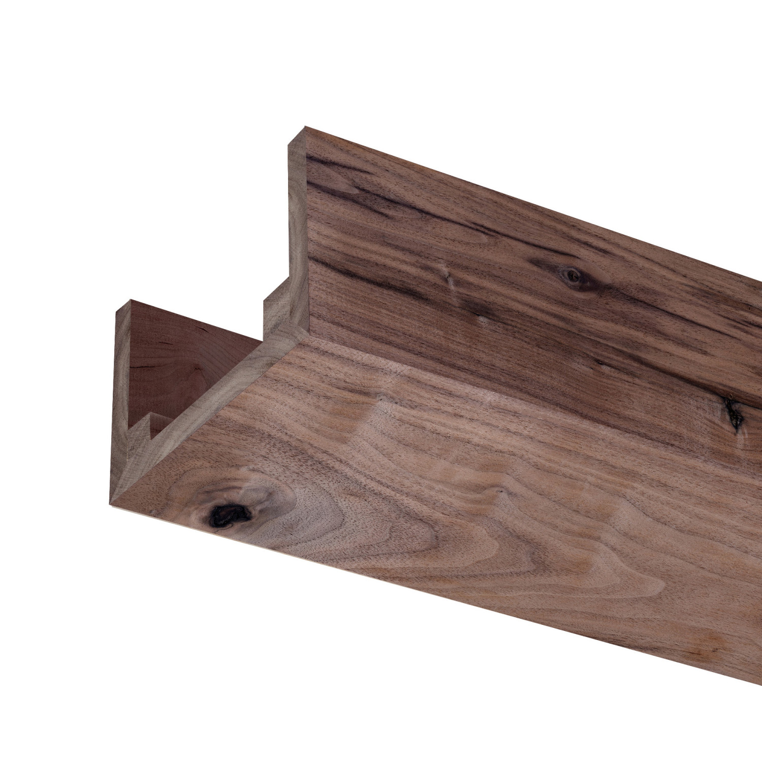 5X3 Unfinished Rustic Walnut Beam 92