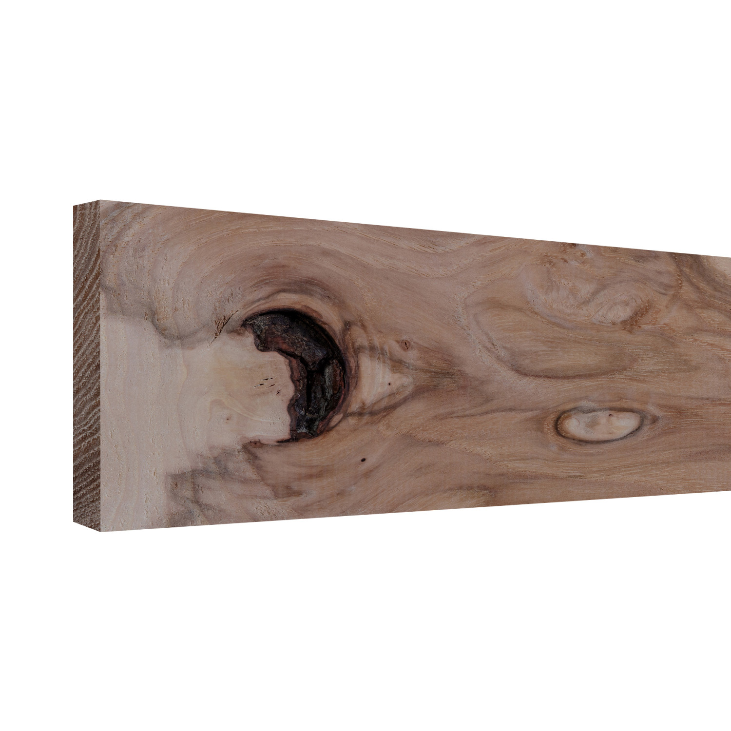 Unfinished Rustic Hickory 1/2X6 Board 2'