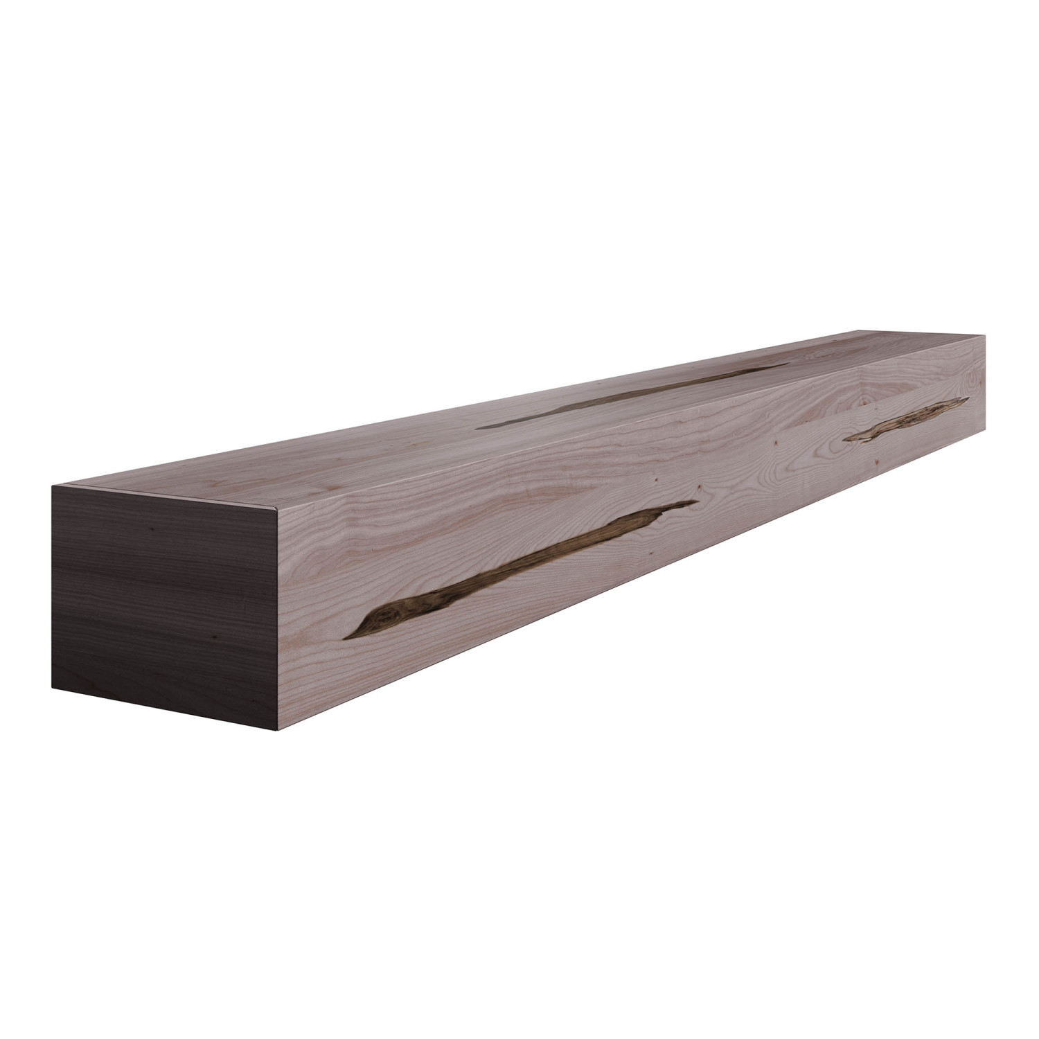 Unfinished Rustic Soft Maple Archdale Mantel 60