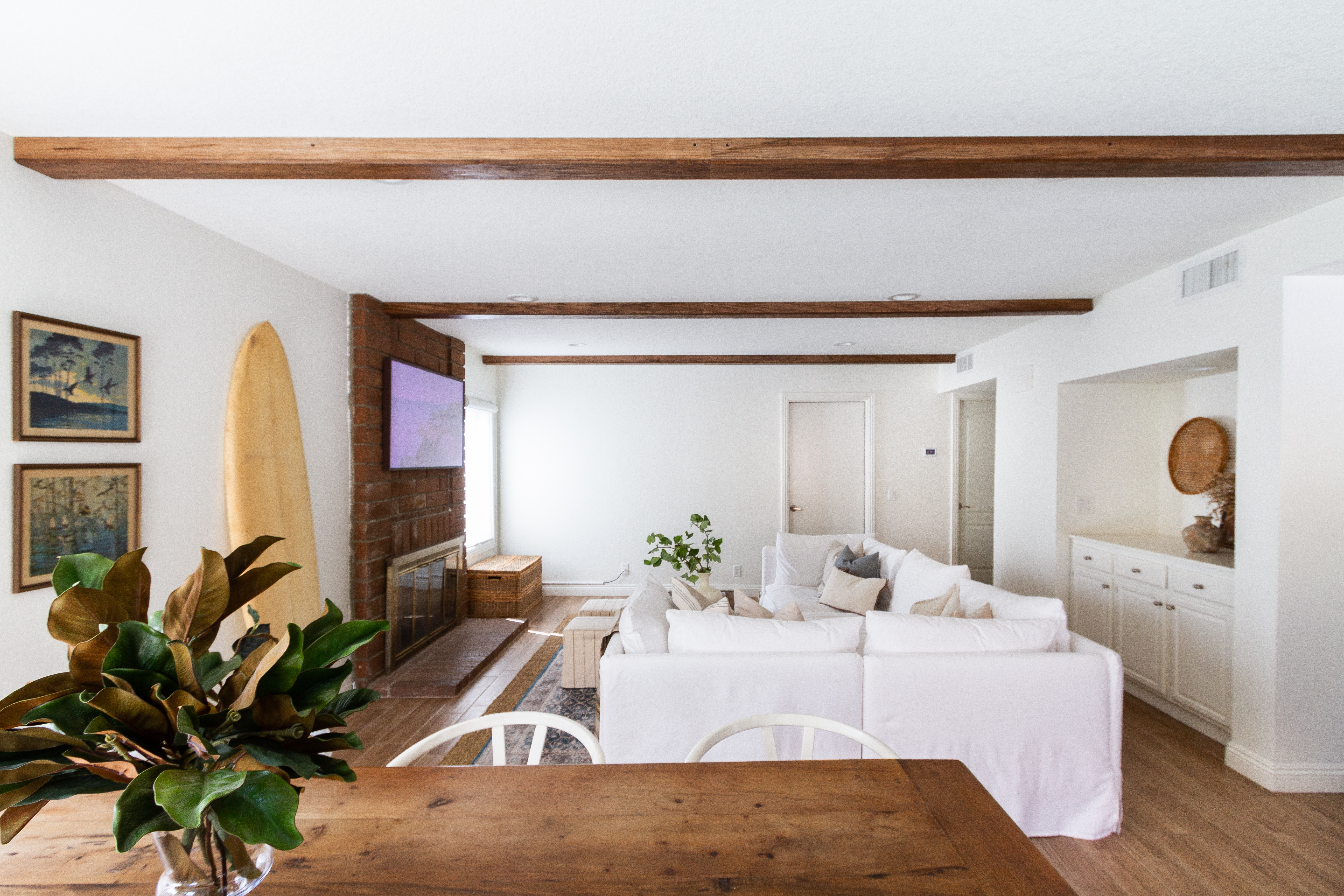 Making a House A Home with Rustic Beams