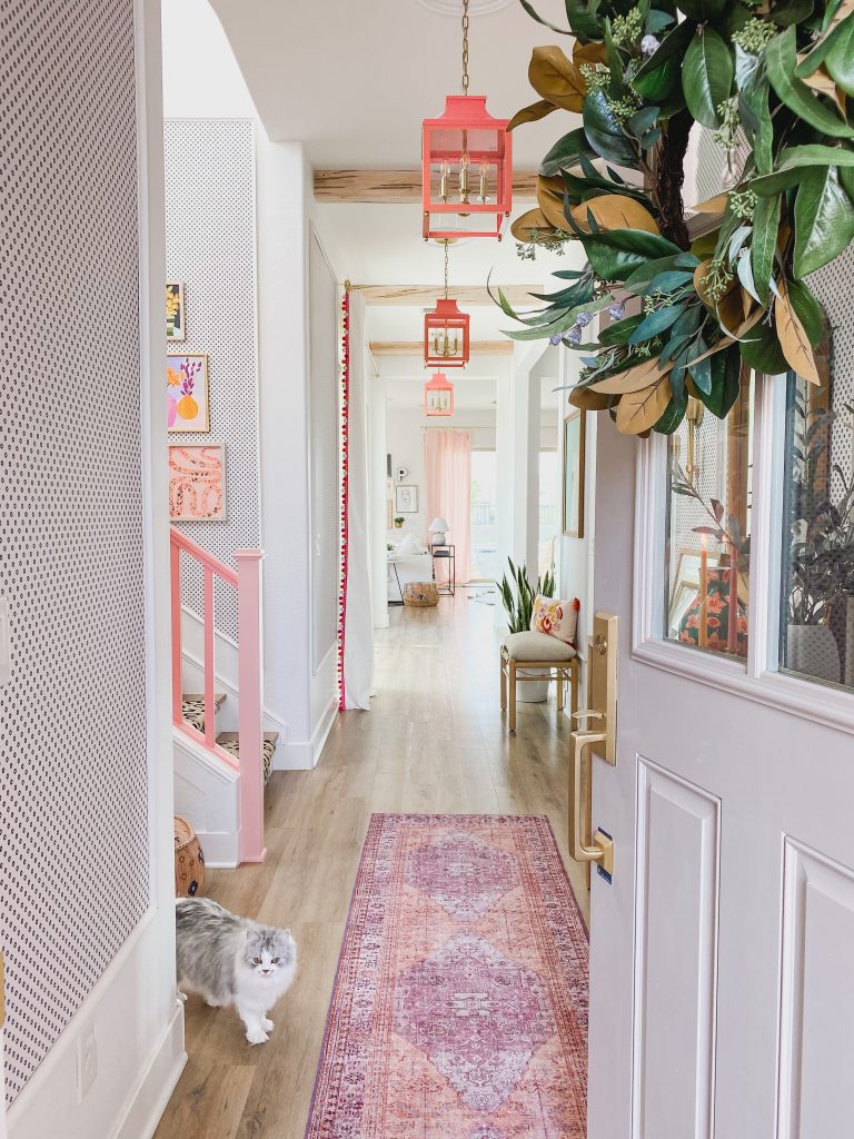 How Decorative Stair Risers and Beams Enhanced This One Room Challenge Project