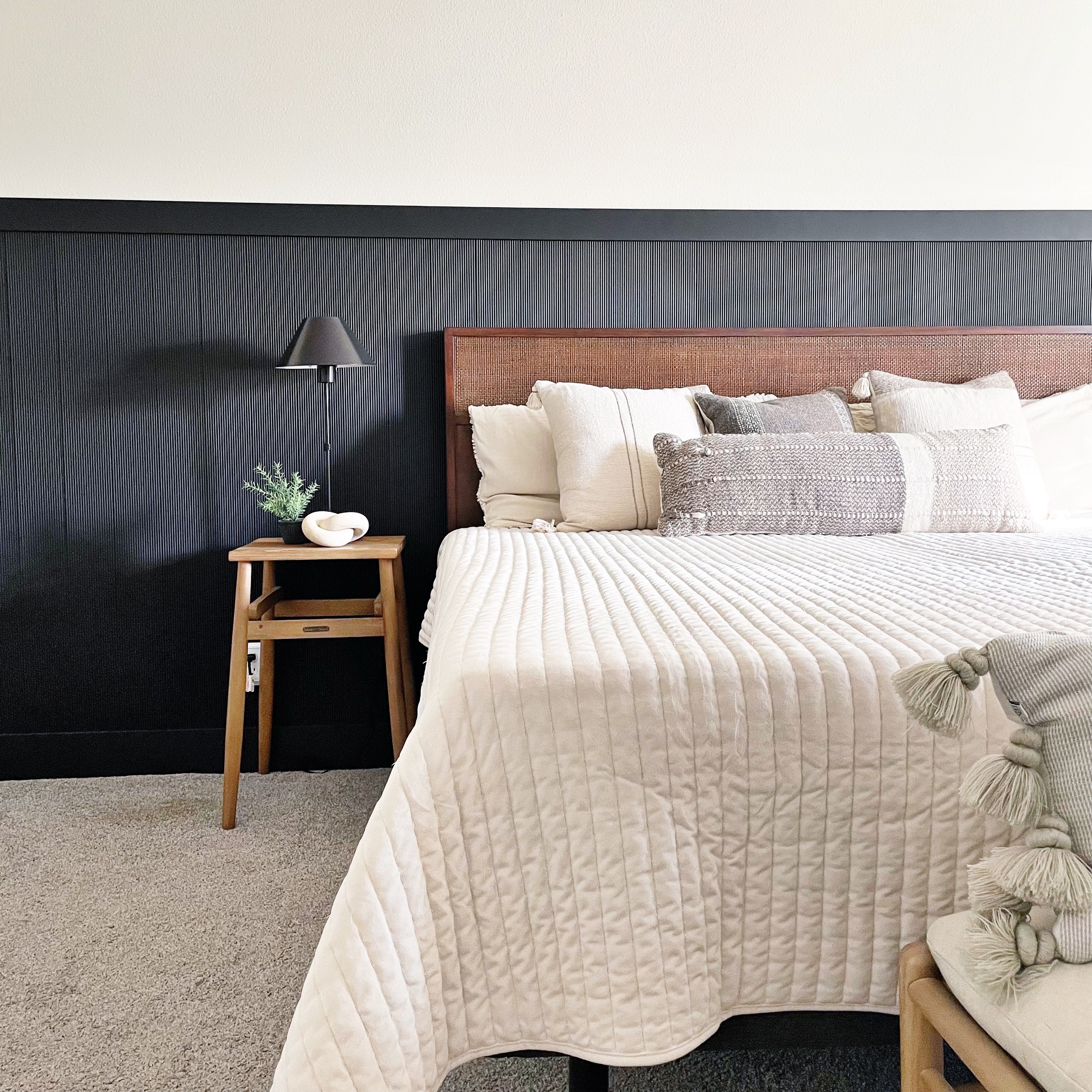 Create an Accent Wall with Narrow Reeded Sticks