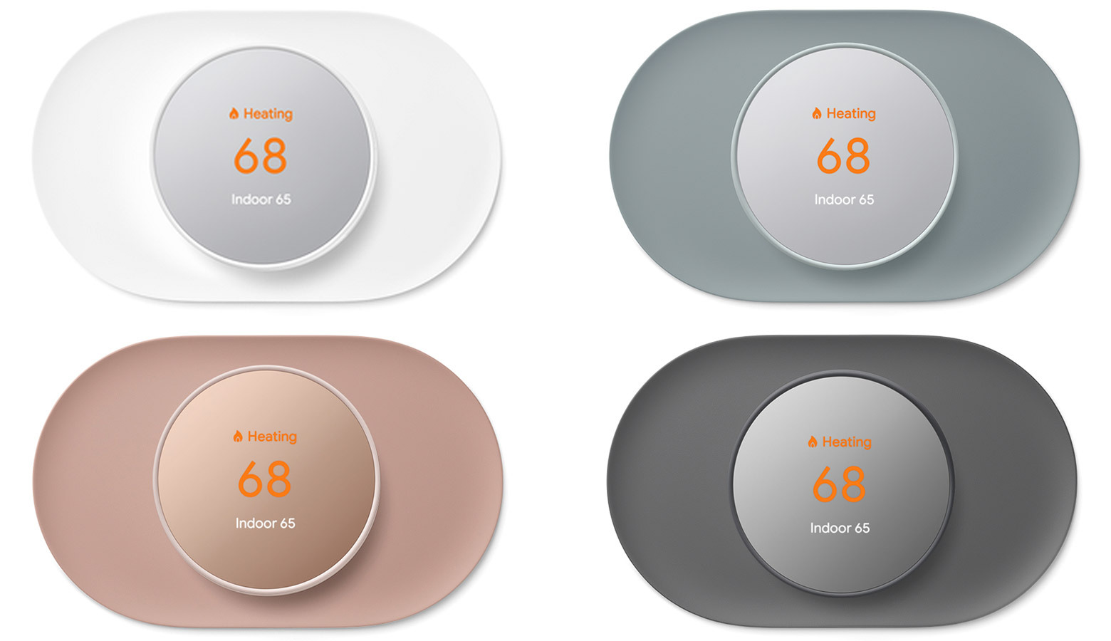 Nest Thermostat Trim Kit Snow Fog Sand Charcoal