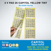  3 V PAD 25 CAPITOL YELLOW TINT (1000 Sheets/40 PADS)