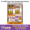 CASH DASH CASH BOARD - $1 4000 Count Non Subset  With Last Sale Option NOT NYS LEGAL