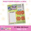 1$ Squeal or Deal Seal Card Game (Piggy Poker Variety Pack)