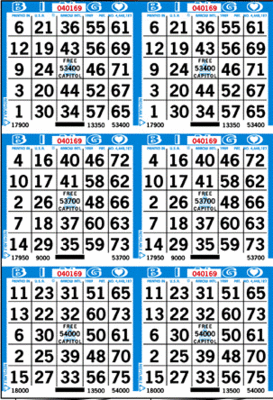 Bingo Paper Bingo Supply Warehouse