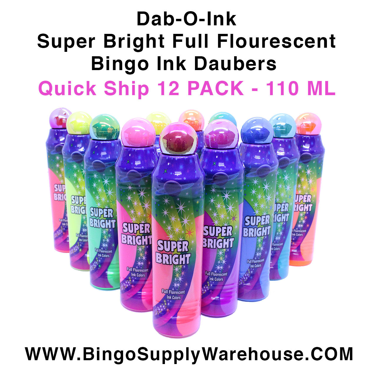 Dabbin' Glow 3 oz Fluorescent Bingo Dauber