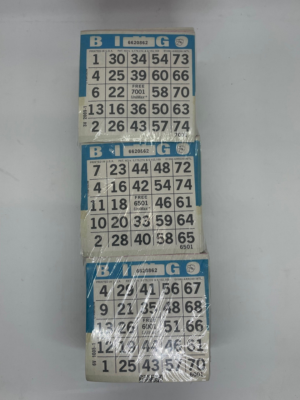 1 S 4 up Unimax Collated Bingo Paper (750 Books) Bingo Supply Warehouse