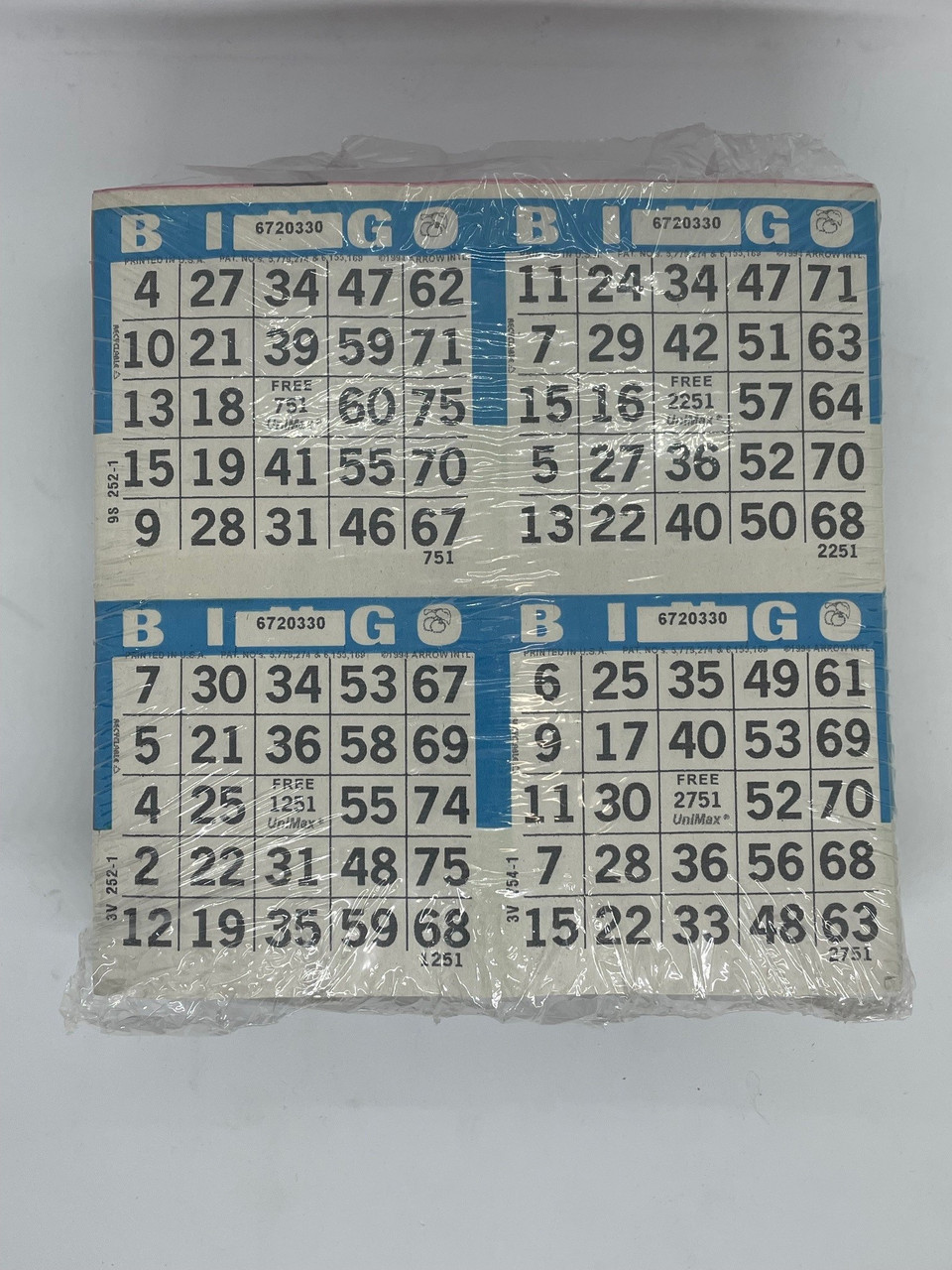 4 S 3 up Unimax Collated Bingo Paper (200 Books) Bingo Supply Warehouse