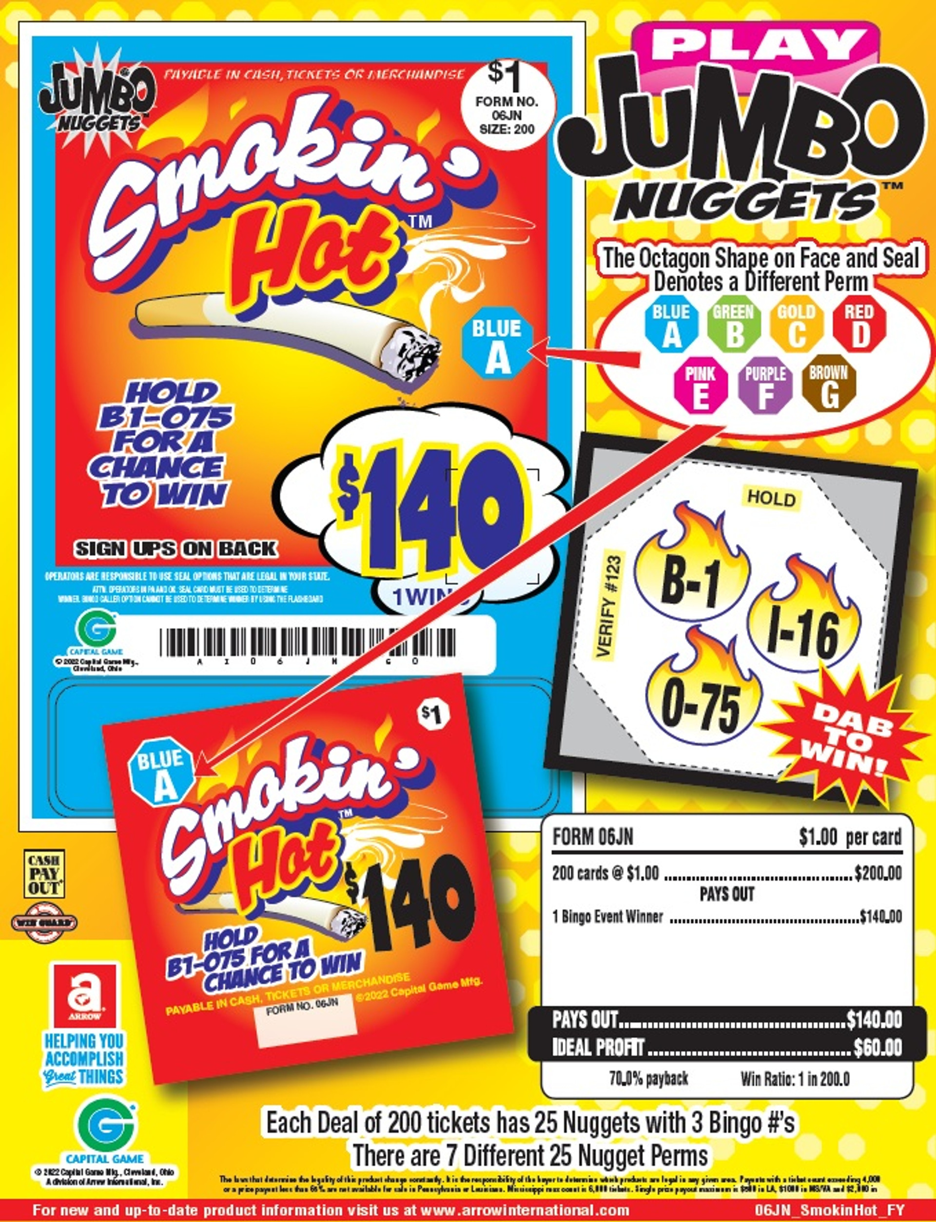 Smokin' Hot Bingo Event Game Bingo Supply Warehouse