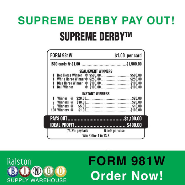 Bingo POPP-OPENS - Supreme Derby