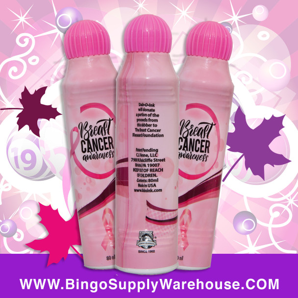 Breast Cancer Awareness - Play for Pink Bingo Dauber - 3oz - Individual