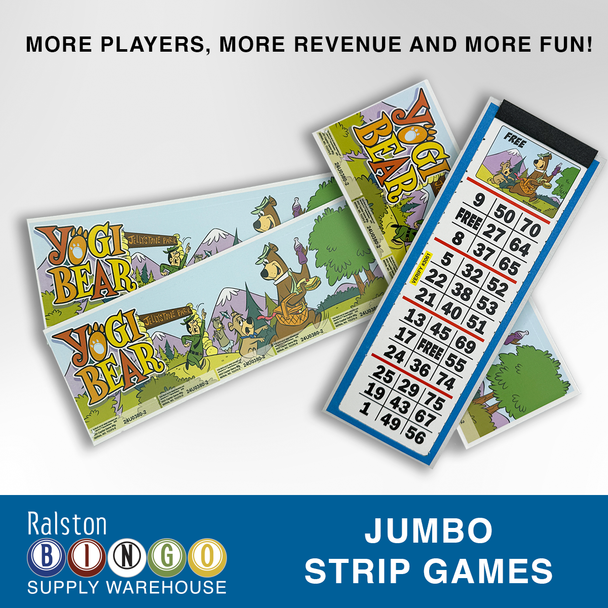 YOGI BEAR 5 STRIP JUMBO TICKETS 