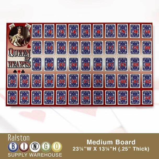 Queen of Hearts Raffle Board 