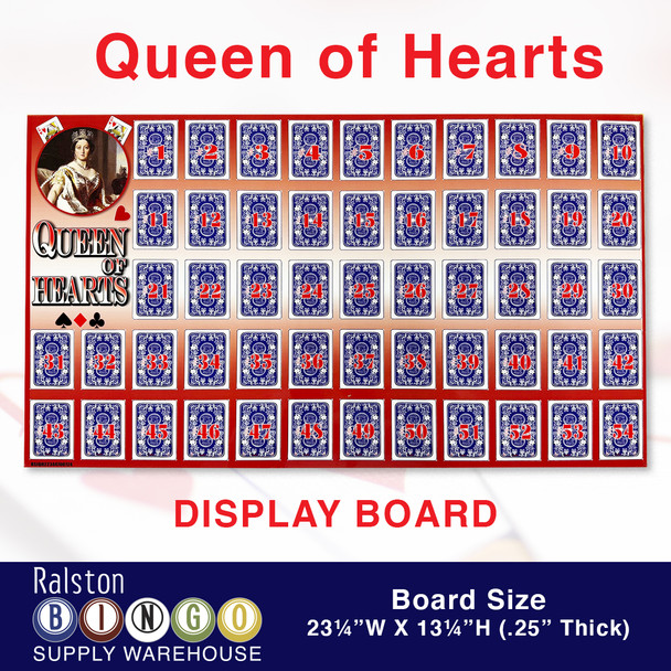 Queen of Hearts Raffle Board 