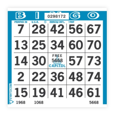 Bingo Paper Bingo Supply Warehouse