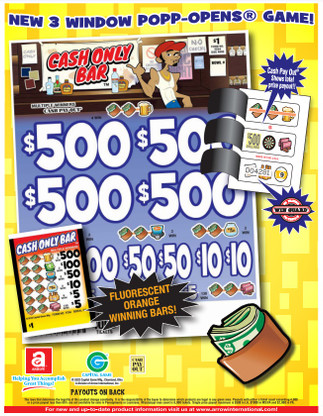 Cash Only Bar Pull Tab - Bingo Supply Warehouse