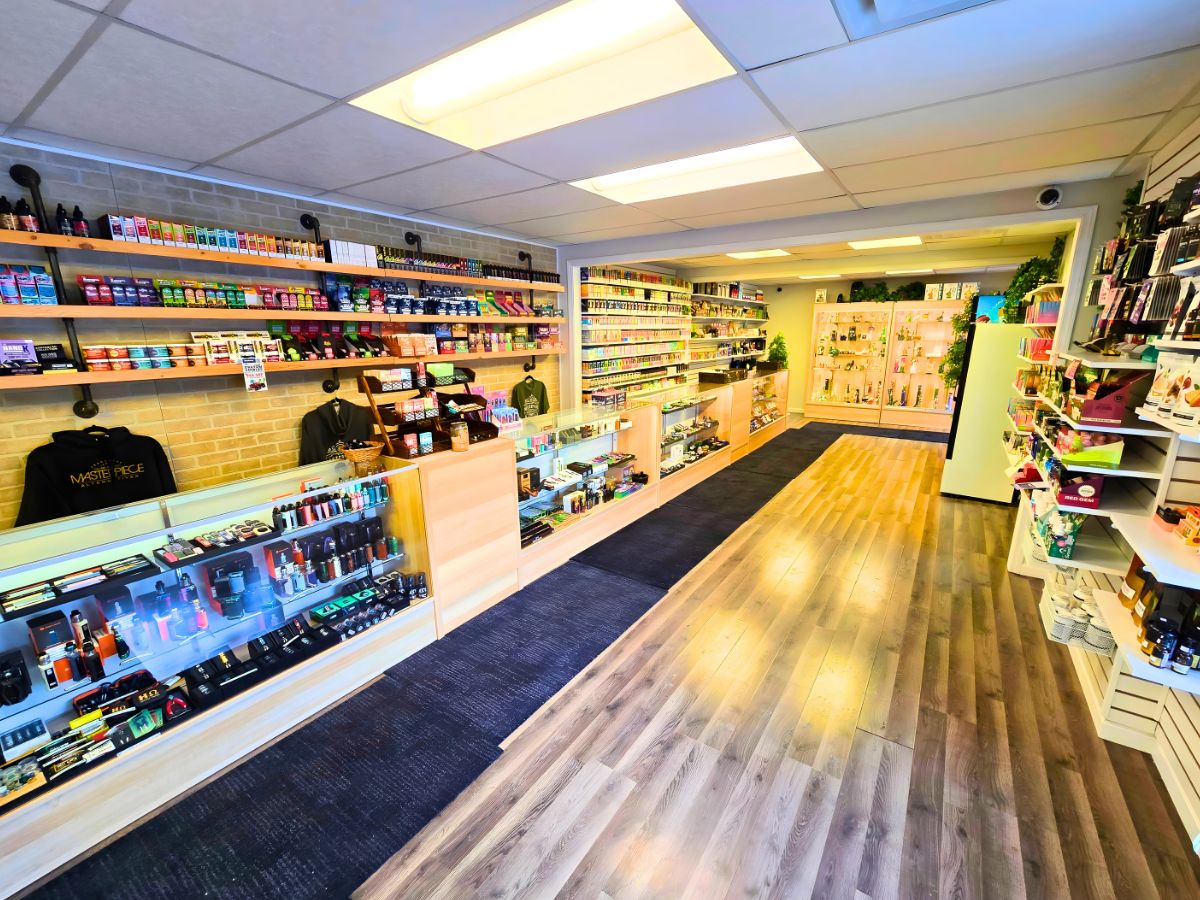 Vape mods and pod systems inside Perham vaporizer store