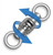 Fish-Field SST Super Duty NX Dual Rotation Ball Bearing Swivels - Case Pack of 12PC