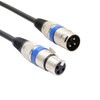 1.8m 3-Pin XLR Male to XLR Female MIC Shielded Cable Microphone Audio Cord