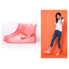 Fashion Integrated PVC Waterproof  Non-slip Shoe Cover with Thickened Soles Size: 40-41(Pink)