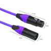 XRL Male to Female Microphone Mixer Audio Cable, Length: 1m (Purple)