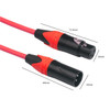 XRL Male to Female Microphone Mixer Audio Cable, Length: 1m (Red)