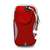 Multi-functional Sports Armband Waterproof Phone Bag for 5 Inch Screen Phone, Size: M(Red + Grey)