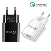 Mini QC3.0 USB 18W Mobile Phone Tablet Universal Fast Charger, EU Plug(White)