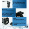 HX-300L 5W 400L/H Multi-function Submersible Aquarium Water Pump Circulation Pump Fish Tank Internal Air Filter