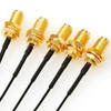 5 PCS / Set RG178 Ufl / IPX / IPEX to SMA Female Adapter Braid Cable, Length:10cm