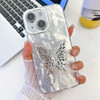 Plating Glitter Texture Butterfly Holder TPU Phone Case with Lens Film