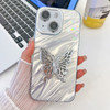 Plating Glitter Texture Butterfly Holder TPU Phone Case with Lens Film