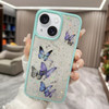 Color Butterfly Glitter Epoxy TPU Phone Case