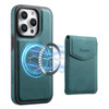 Denior D19 Skin Feel MagSafe Detachable Card Slot Phone Case