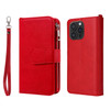 Solid Color 2 in 1 Zipper Shockproof Phone Case