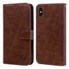 Skin Feeling Oil Leather Texture PU + TPU Phone Case