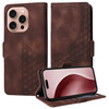 Embossed Rhombus Starry Leather Phone Case