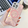 Plating Texture MagSafe TPU Phone Case with Glitter Lens Film