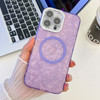 Plating Texture MagSafe TPU Phone Case with Glitter Lens Film