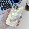 Plating Texture MagSafe TPU Phone Case with Glitter Lens Film