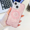 Plating Texture MagSafe TPU Phone Case with Glitter Lens Film