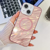 Plating Texture MagSafe TPU Phone Case with Glitter Lens Film