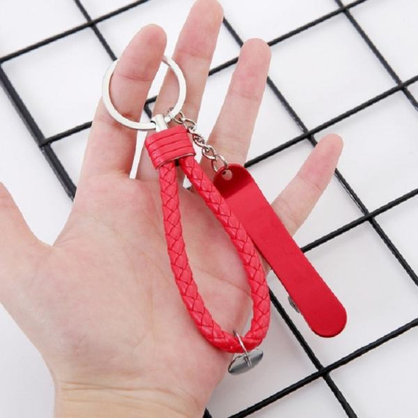 Scooter Beer Bottle Opener with Keychain Pendant Multifunctional Small Toy, Color:Red Rope + Red Skateboard