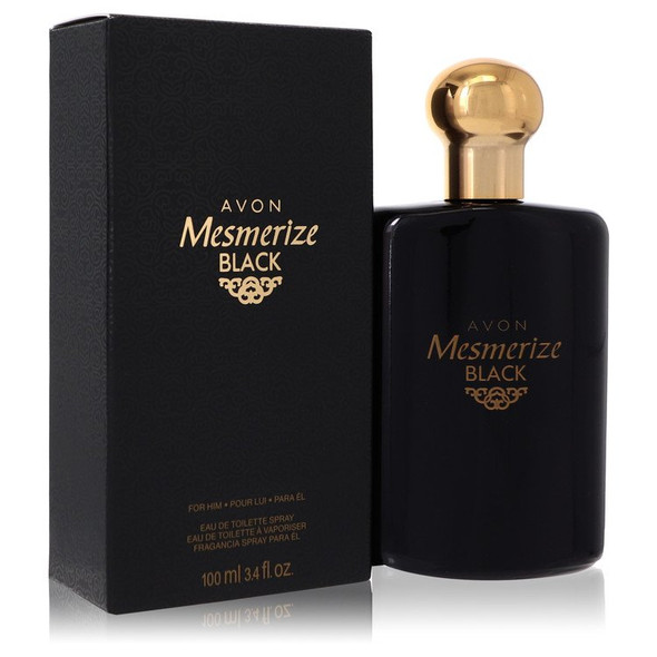 Avon Mesmerize Black by Avon Eau De Toilette Spray (Unboxed) 3.4 oz for Men