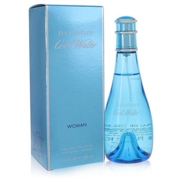 Cool Water by Davidoff Gift Set -- 1.7 oz Eau De Toilette Spray + 2.5 oz Body Lotion for Women