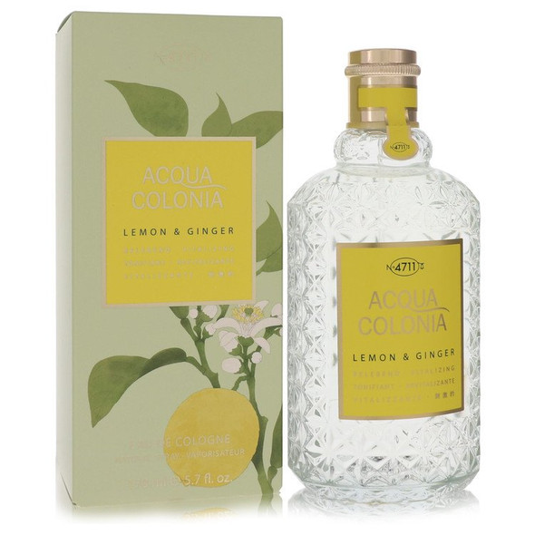 4711 ACQUA COLONIA Lemon & Ginger by 4711 Eau De Cologne Spray (Unisex) 5.7 oz for Women