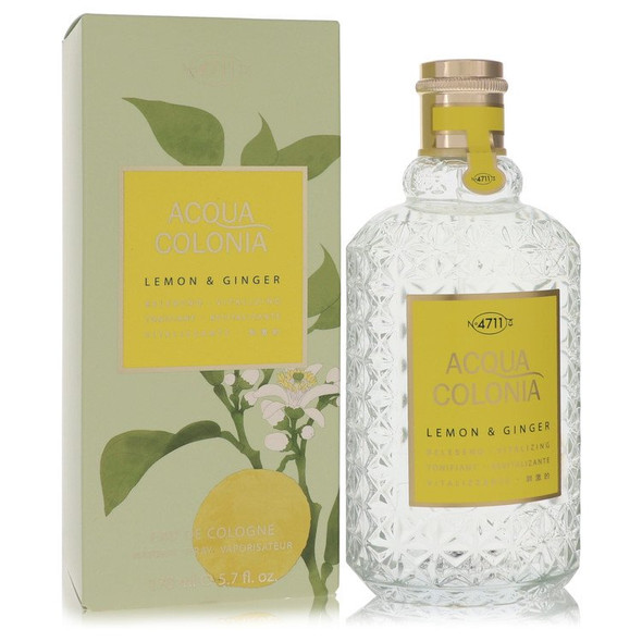4711 ACQUA COLONIA Lemon & Ginger by 4711 Eau De Cologne Spray (Unisex Unboxed) 1.7 oz for Women
