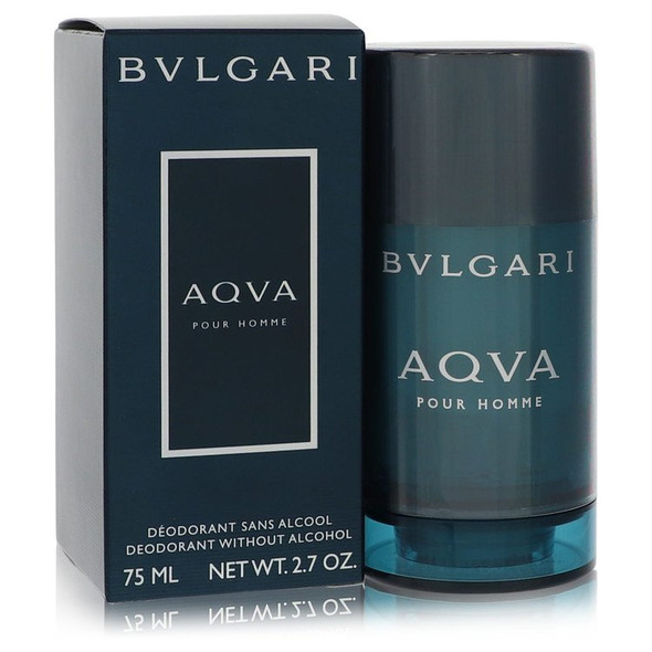 Aqua Pour Homme by Bvlgari Alcohol-Free Deodorant 2.7 oz for Men